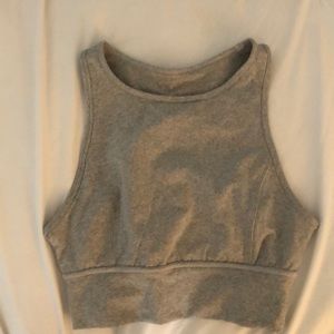 Matching grey bra and leggings workout set!